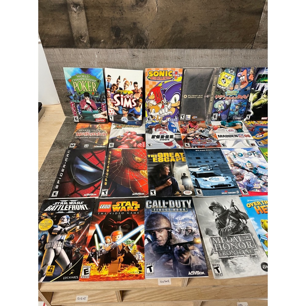 Huge Video Game Manual Collection PS2 Lot 38 Manuals only